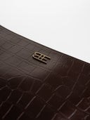 THE CROCO BRWN POUCH