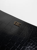 THE CROCO BLK POUCH
