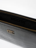 THE CROCO BLK POUCH