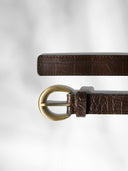 THE CROCO BRWN BELT